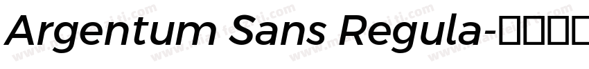 Argentum Sans Regula字体转换
